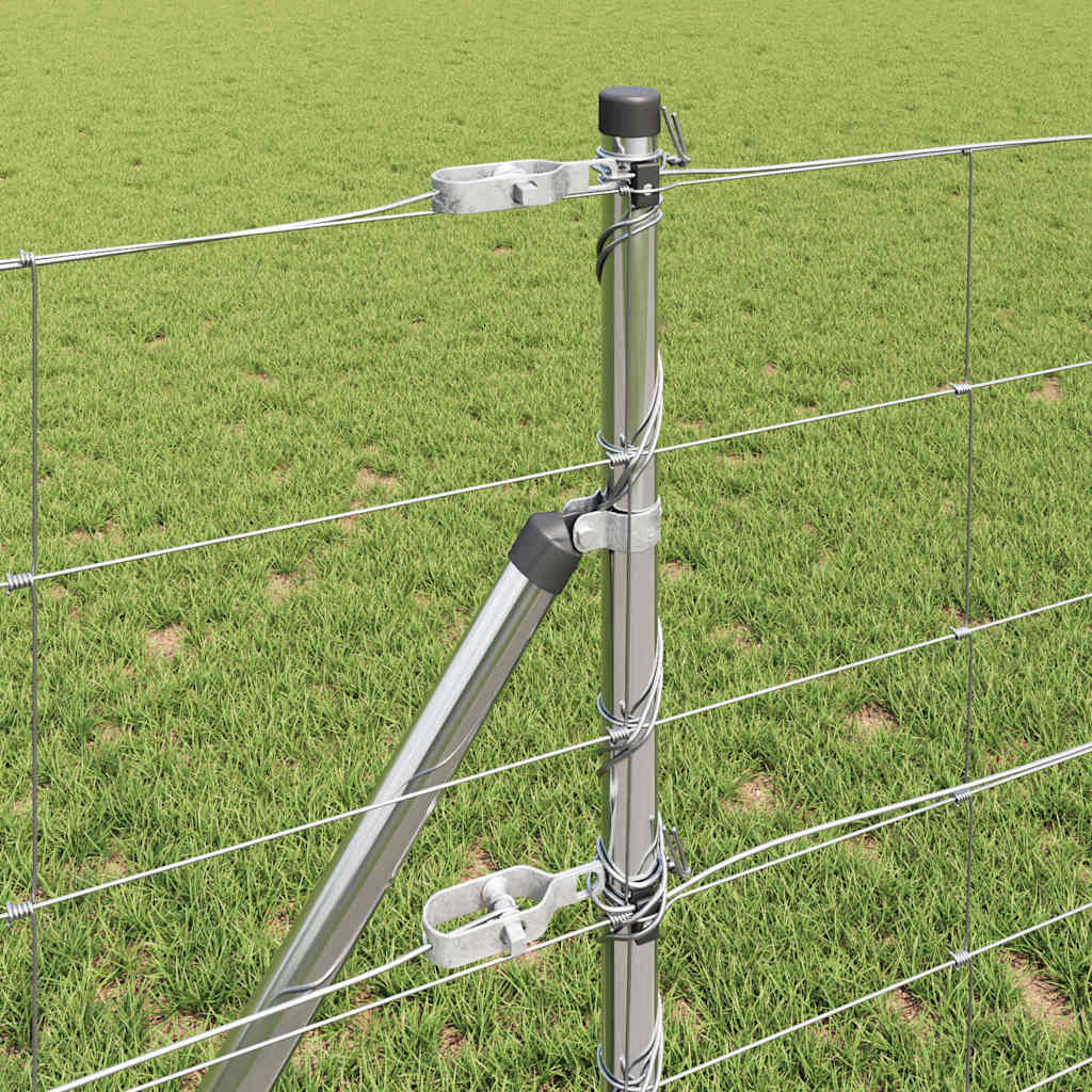 vidaXL Ground Fix Welded Wire Fence 100 x 0.8 m Galvanised Steel Mesh 4