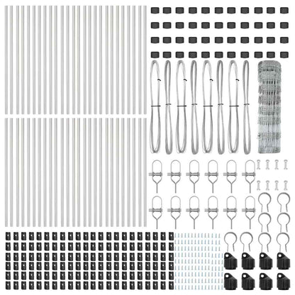 vidaXL Ground Fix Welded Wire Fence 100 x 0.8 m Galvanised Steel Mesh 6