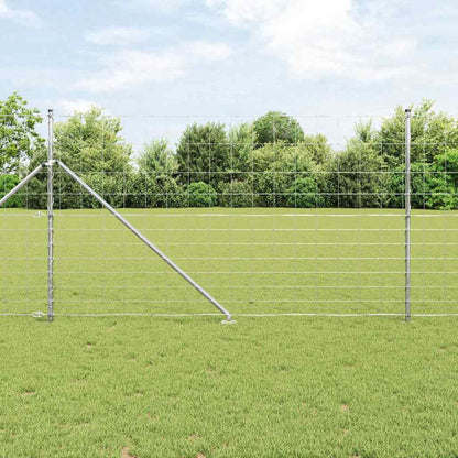 Welded Wire Fence with Spikes 50 x 1.4 m Galvanised Steel Spike anchor fix Length 50 m Height 1.4 m 15 cm (12 wires)