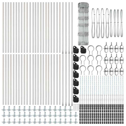 vidaXL Welded Wire Fence with Concrete Base 100 x 0.8 m Silver Mesh 6