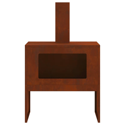 Fire Pit Rusty Weathering Steel Weathered steel/brown 60 cm 40 cm