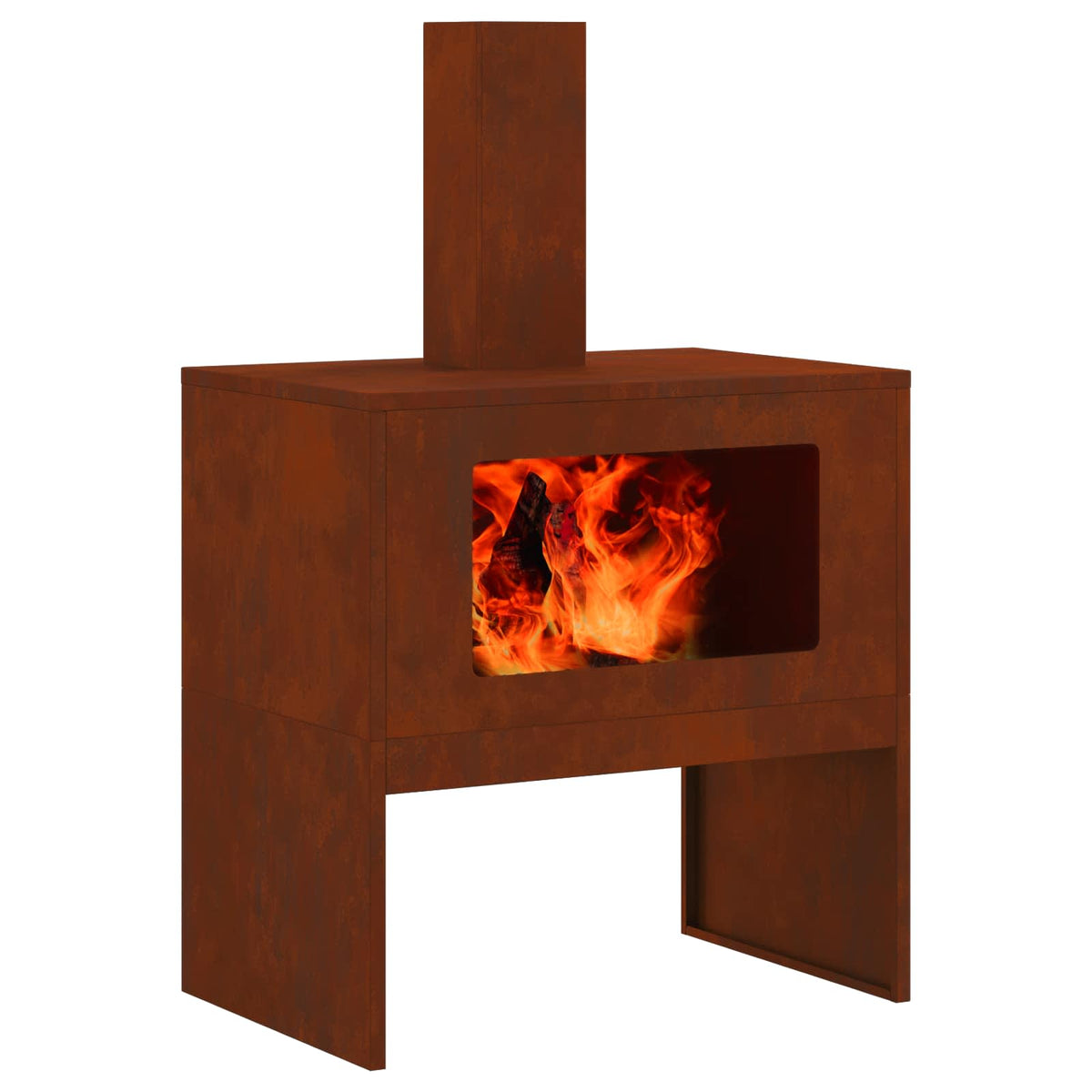 Fire Pit Rusty Weathering Steel Weathered steel/brown 60 cm 40 cm
