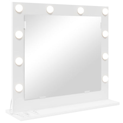 Vanity Mirror 60 x 55 x 18 cm Rectangular White