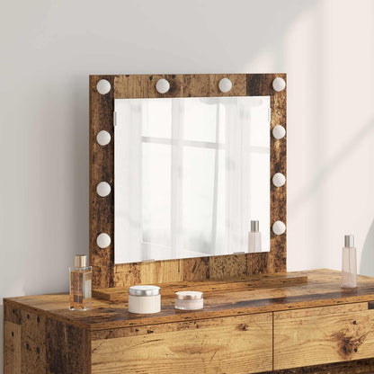 Vanity Mirror 60 x 55 x 18 cm Rectangular Old wood