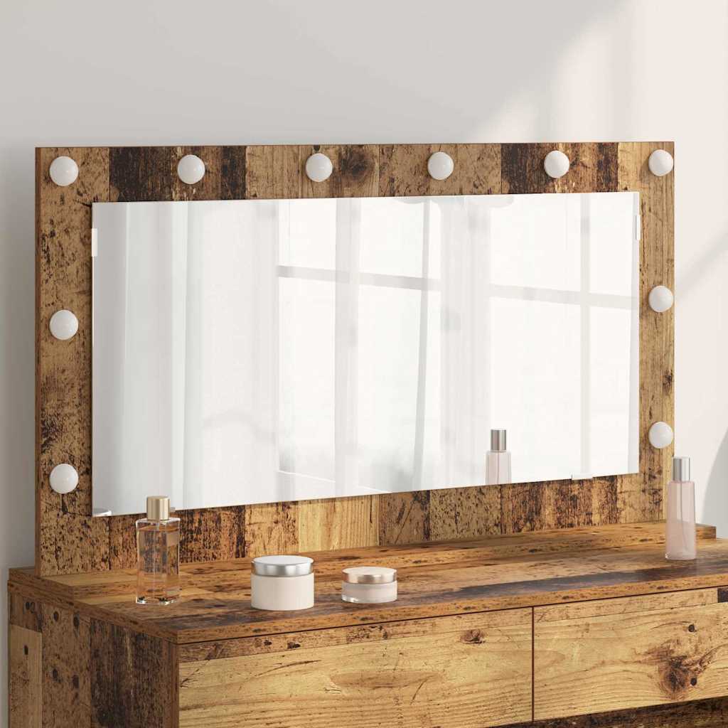 Vanity Mirror 100 x 55 x 18 cm Rectangular Old wood