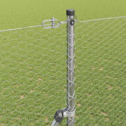 vidaXL Hexagonal Fence Ground Fix 50 x 1.5 m Galvanised Steel Silver 4