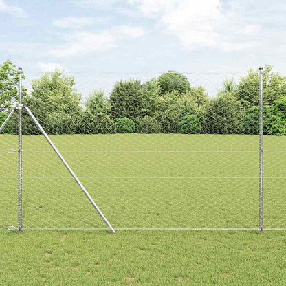 Hexagonal Fence Ground Fix 50 x 1 m Silver Galvanised Steel mesh Size 50 mm mesh 1.5 m