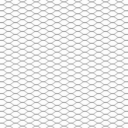 vidaXL Hexagonal Fence with Post 50 x 1.5 m PVC-Coated Steel Grey Mesh 6