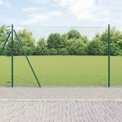 vidaXL Hexagonal Fence with Concrete Base 50 x 1.4 m PVC-Coated Steel 1