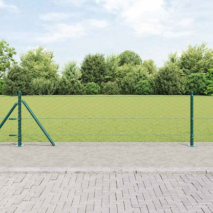 vidaXL Hexagonal Fence with Concrete Base 100 x 0.6 m PVC-Coated Steel 1