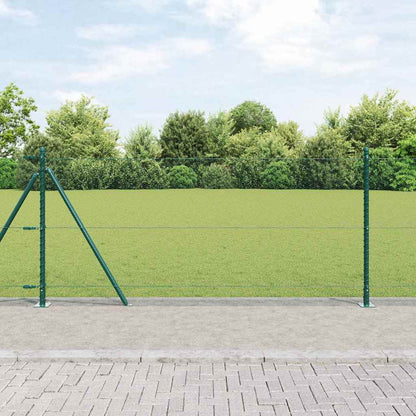 vidaXL Hexagonal Fence with Concrete Base 100 x 0.8 m PVC-Coated Steel 1