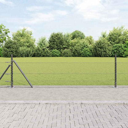 vidaXL Hexagonal Fence with Concrete Base 100 x 0.5 m PVC-Coated Steel 1