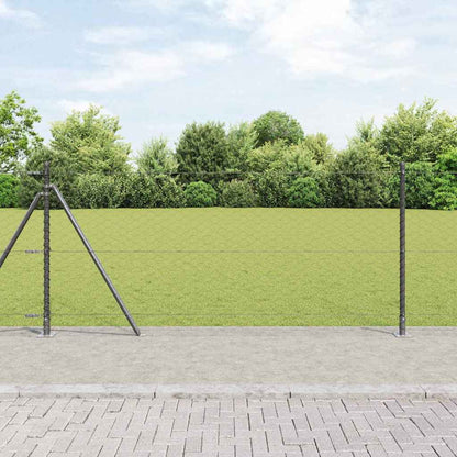 vidaXL Hexagonal Fence with Concrete Base 100 x 0.8 m PVC-Coated Steel 1