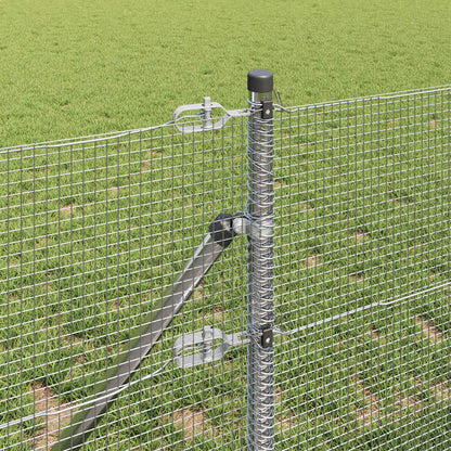 vidaXL Welded Wire Fence Ground Fix 100 x 0.6 m Galvanised Steel 4