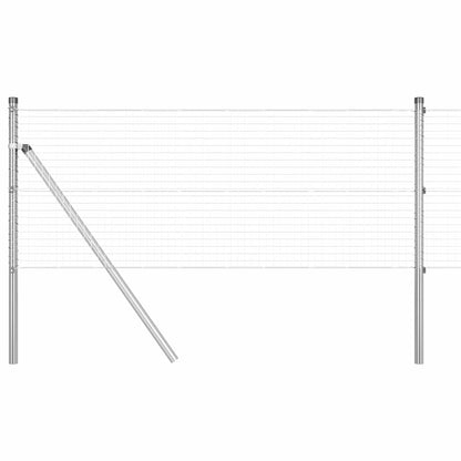 vidaXL Welded Wire Fence Ground Fix 100 x 0.8 m Galvanised Steel Mesh 2