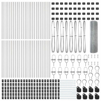 vidaXL Welded Wire Fence Ground Fix 100 x 0.8 m Galvanised Steel Mesh 6
