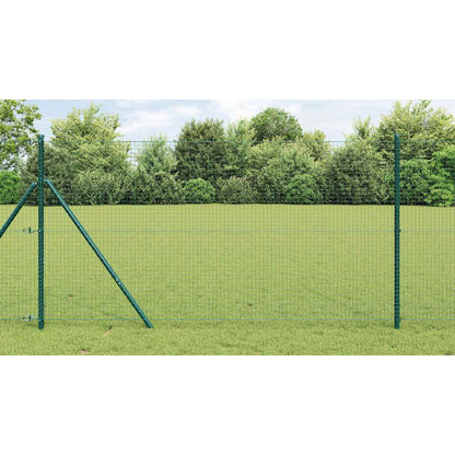 Welded Wire Fence Ground Fix 10 x 1 m PVC-Coated Steel Green mesh Size 2.5 x 2.5 cm mesh 1 m