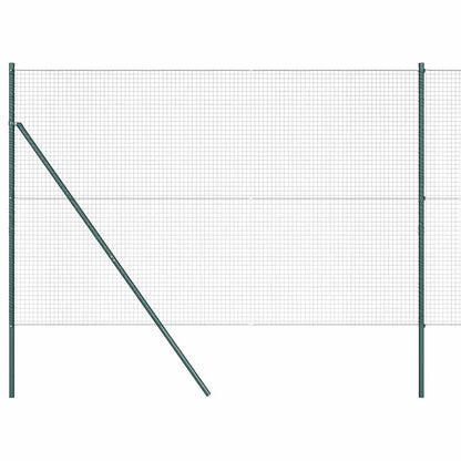 Welded Wire Fence Ground Fix 10 x 1 m PVC-Coated Steel Green mesh Size 2.5 x 2.5 cm mesh 1.5 m
