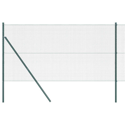 vidaXL Welded Wire Fence Ground Fix 50 x 1.2 m PVC-Coated Steel Green 2