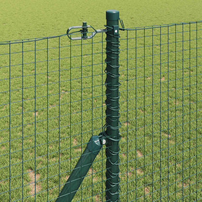 vidaXL Welded Wire Fence Ground Fix 50 x 1.2 m PVC-Coated Steel Green 4