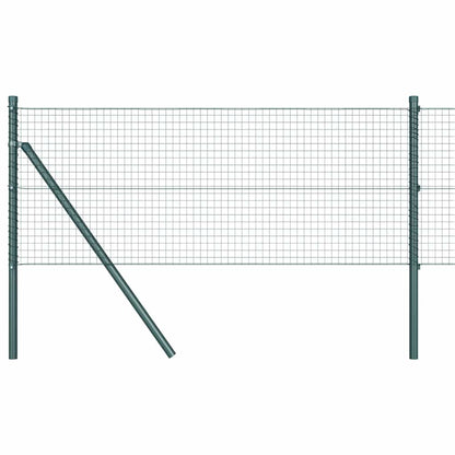 vidaXL Welded Wire Fence Ground Fix 100 x 0.8 m PVC-Coated Steel Green 2