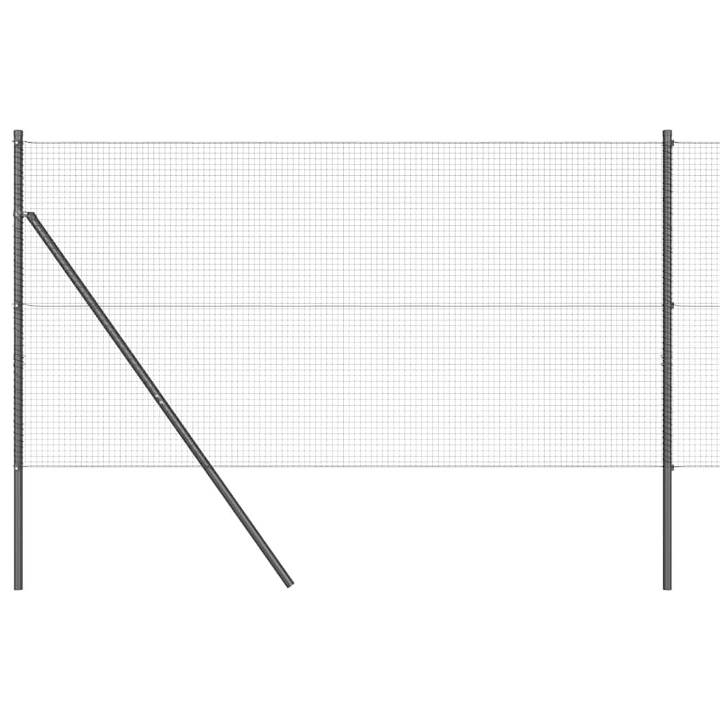 vidaXL Welded Wire Fence Ground Fix 50 x 1.2 m PVC-Coated Steel Grey 2