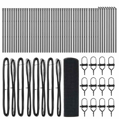 vidaXL Welded Wire Fence Ground Fix 100 x 0.8 m PVC-Coated Steel Grey 5