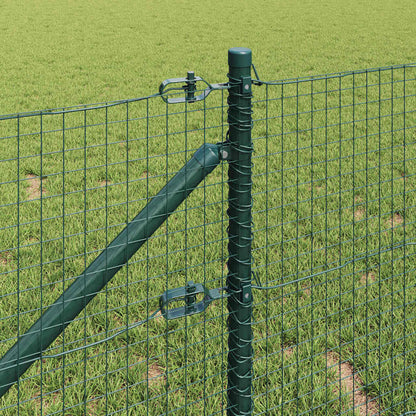 vidaXL Welded Wire Fence with Spikes 100 x 0.4 m PVC-coated Steel Mesh 4