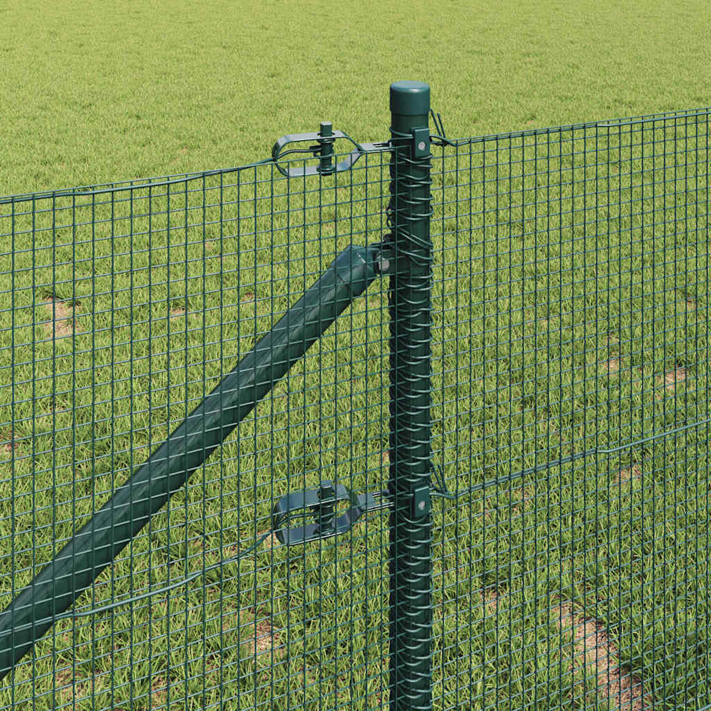 vidaXL Welded Wire Fence with Spikes 100 x 0.5 m PVC-coated Steel Mesh 4