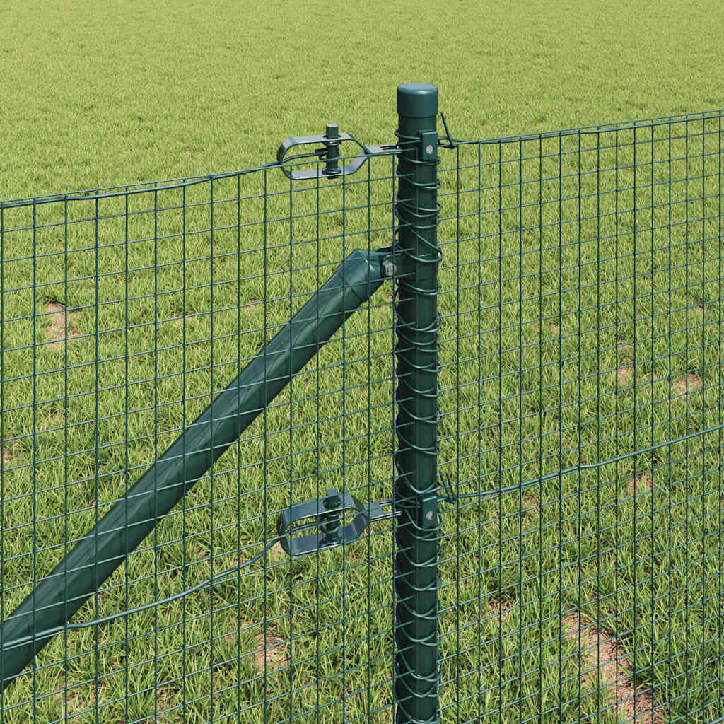 vidaXL Welded Wire Fence with Spikes 100 x 0.6 m PVC-coated Steel Mesh 4
