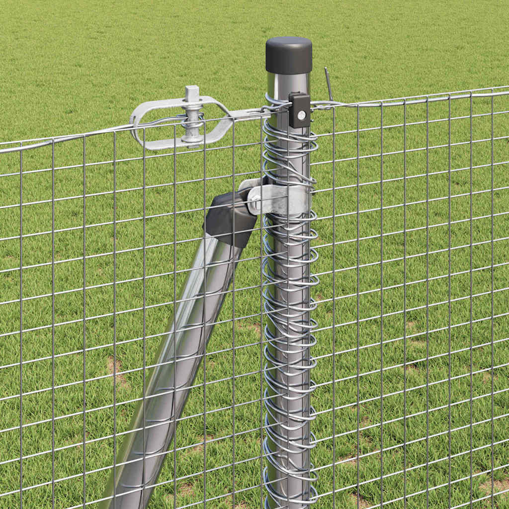 vidaXL Welded Wire Fence with Concrete Base 50 x 1.2 m 5