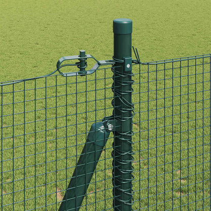 vidaXL Welded Wire Fence with Concrete Base 50 x 1.4 m Green Mesh 5