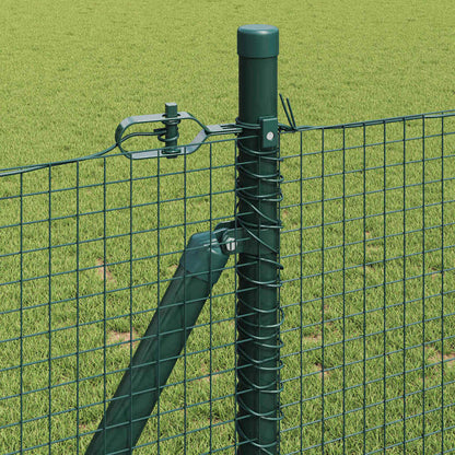 vidaXL Welded Wire Fence with Concrete Base 100 x 0.8 m Green Mesh 5