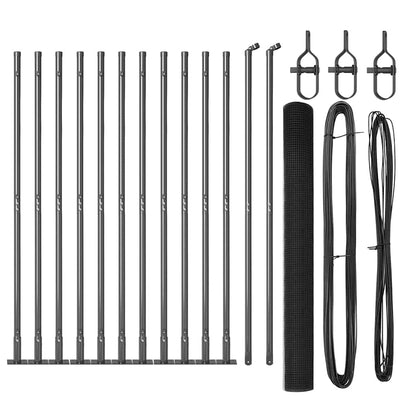 Welded Wire Fence with Concrete Base 50 x 0.4 m Grey Length 50 m Mesh size 19 x 19 mm mesh 1.4 m