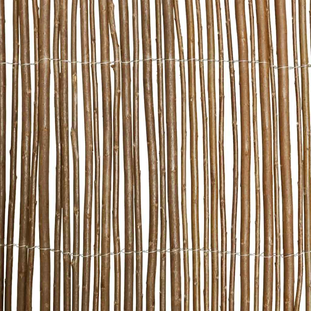 vidaXL Willow Fence 180 x 500 cm Willow Natural 4