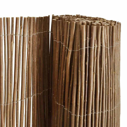 vidaXL Willow Fence 180 x 500 cm Willow Natural 5