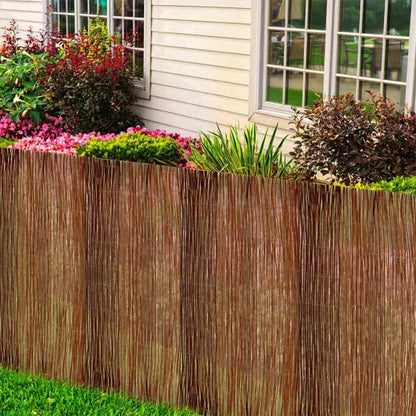 vidaXL Willow Fence 180 x 500 cm Willow Natural 1