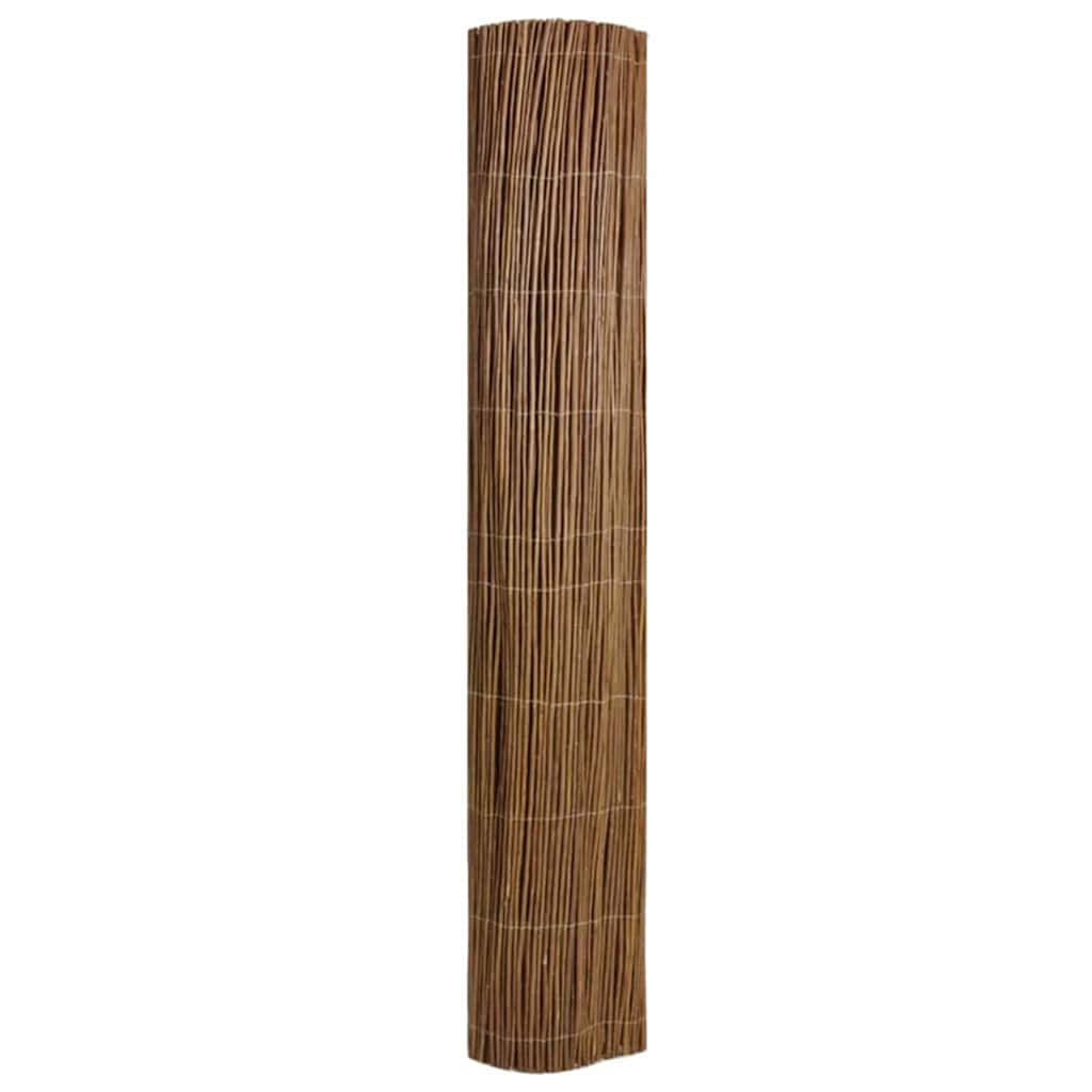 vidaXL Willow Fence 180 x 500 cm Willow Natural 3