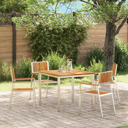 vidaXL Garden Chair and Stainless Steel