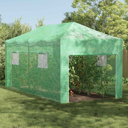 vidaXL Greenhouse with Pop-up Frame Green 290 x 580 x 315 cm Iron 1