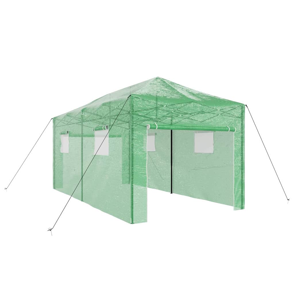 vidaXL Greenhouse with Pop-up Frame Green 290 x 580 x 315 cm Iron 2