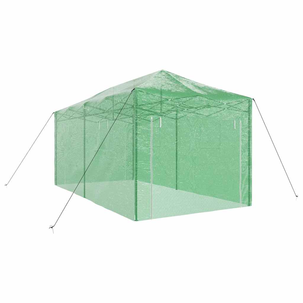 vidaXL Greenhouse with Pop-up Frame Green 290 x 580 x 315 cm Iron 4