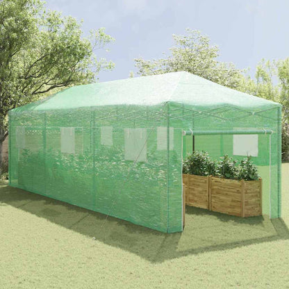 vidaXL Greenhouse with Pop-up Frame Green 290 x 870 x 315 cm Iron 3