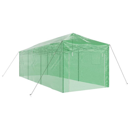 vidaXL Greenhouse with Pop-up Frame Green 290 x 870 x 315 cm Iron 4
