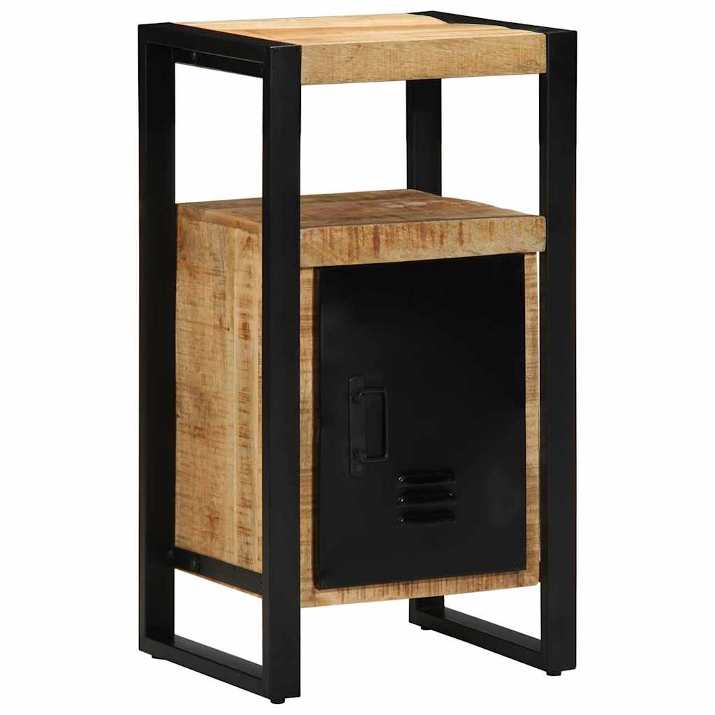 vidaXL Bathroom Furniture Set 2 pcs Brown and Black Solid Mango Wood 4