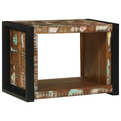 Bathroom Furniture Set 4 pcs Brown and Black Solid reclaimed wood