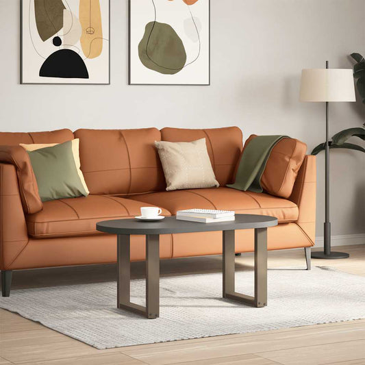 Coffee Table Legs U-Shaped Steel 2 pcs Natural 38 x (42-43) cm