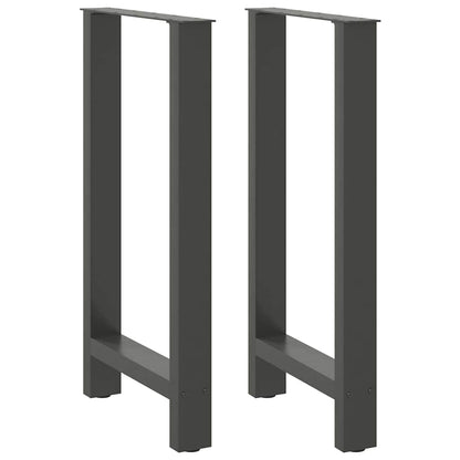 Bar Table Legs 2 pcs Steel Anthracite 40 x (90-91) cm