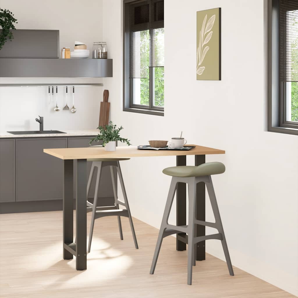 Bar Table Legs 2 pcs Steel Anthracite 40 x (90-91) cm