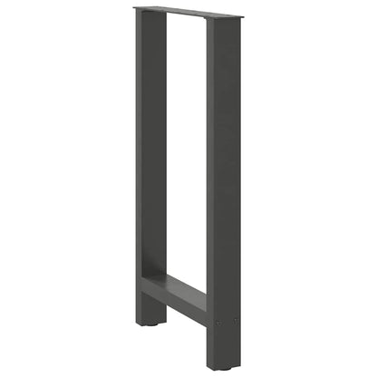Bar Table Legs 2 pcs Steel Anthracite 40 x (90-91) cm